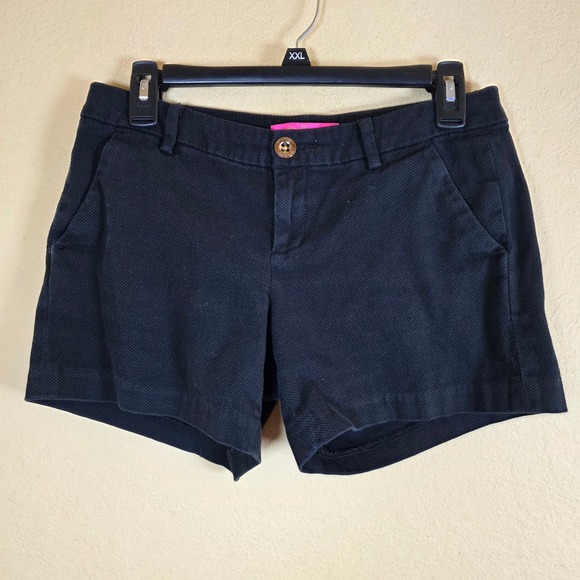 Lilly Pulitzer Pants - Lilly Pulitzer Black Tailored Shorts Womens Size‎ 2 summer vacation travel